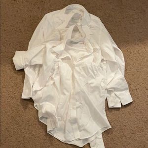 Set of 4 Van Heusen White Buttondowns